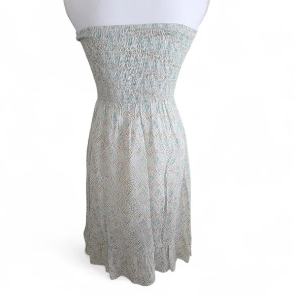 Doe & Rae Strapless Geometric Print Dress NWOT - Picture 3 of 7